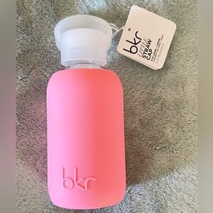 BKR Glass Water Bottle with Silicone Sleeve 250ml/ 8 oz TEENY